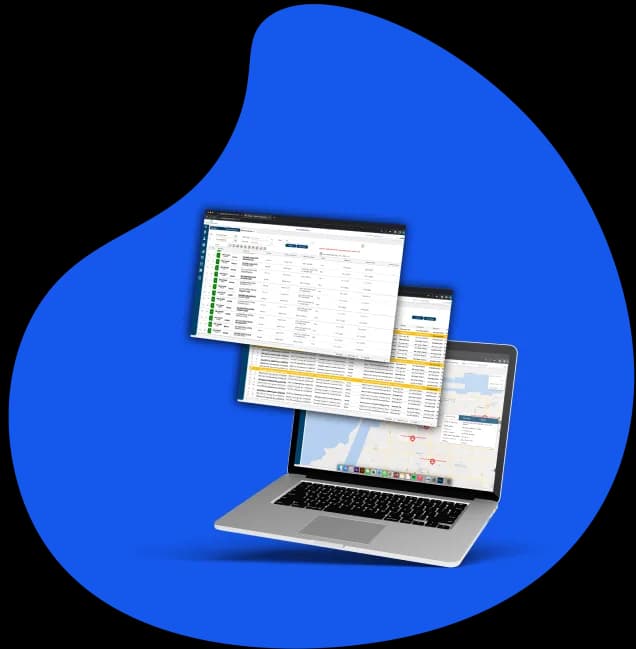 ASATEEL fleet management dashboard illustration