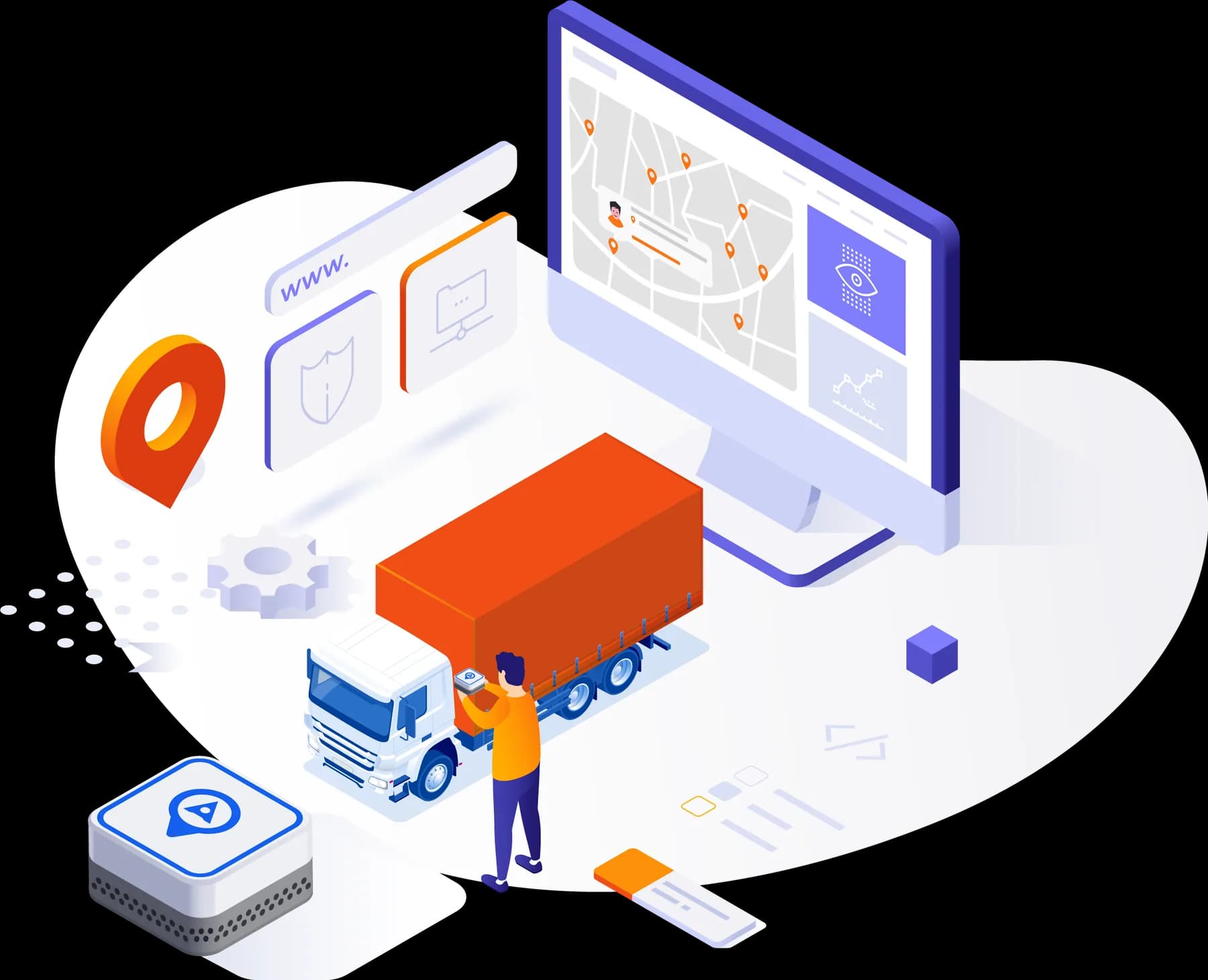 SecurePath Premium compatible GPS device installation illustration