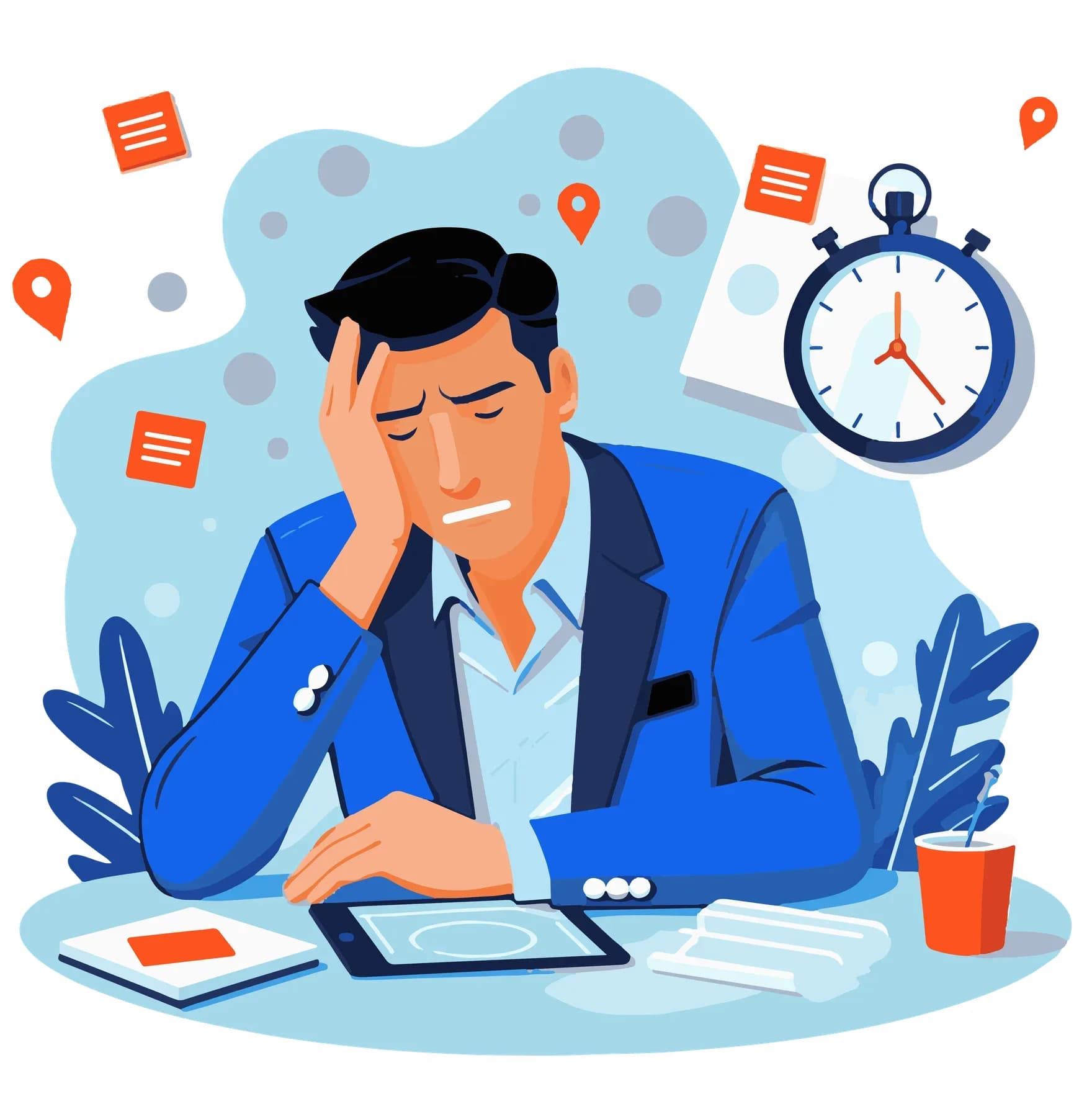 Fleet manager buried in paperwork and missed deadlines without fleet tracking software